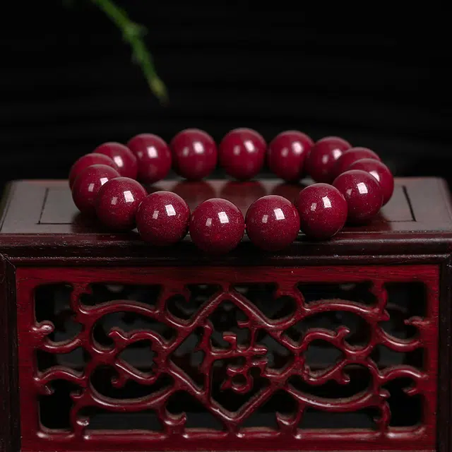 白泽宇宙 新中式中国风简约路路通小众设计高级感 #好运再造辰砂 朱砂 玉石手串 男女同款情侣款