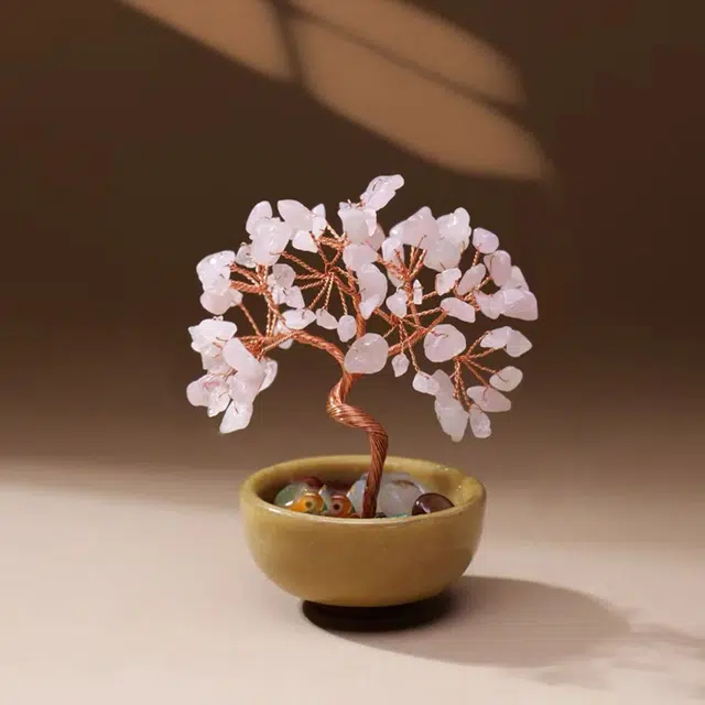 白泽宇宙 【指定发财】发财树 新中式国风日常工作生活台装饰聚宝盆 八方来财正缘桃花你定上岸 #好运 黄水晶 摆件 男女同款情侣款