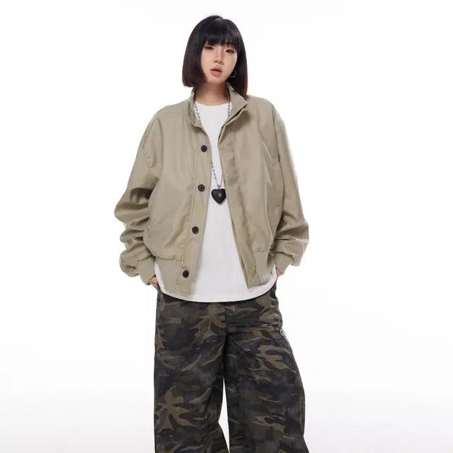 桴生 美式复古设计感百搭休闲夹克 女款