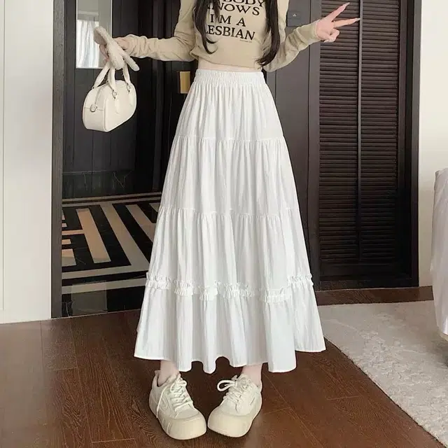 依钗 多风格设计感垂坠感显瘦长款裙装休闲长裙 女款