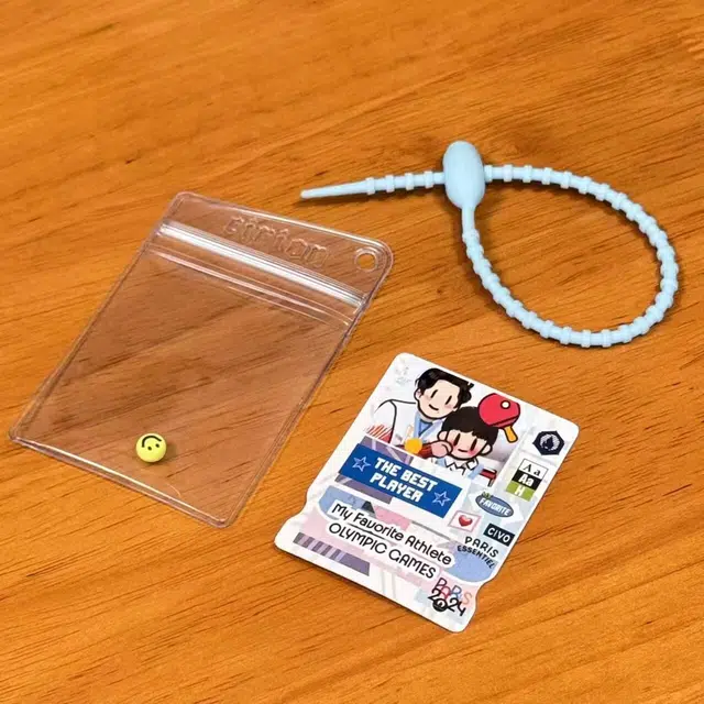 弗洛康 纪念莎头组合乒乓球球员卡带保护套  谷圈挂件