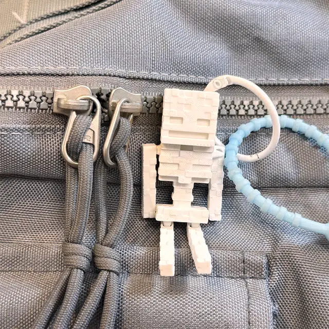 弗洛康 我的世界骷髅人钥匙扣 谷圈挂件