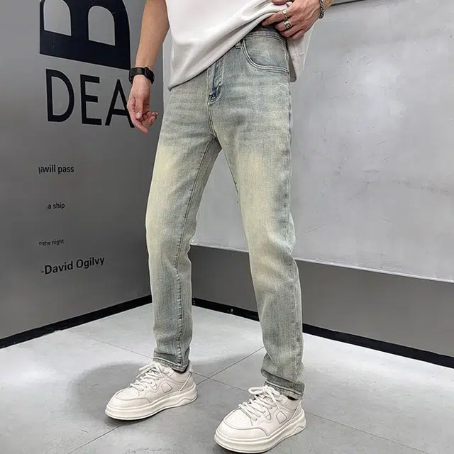 尘映 美式直筒裤子户外穿搭牛仔裤 男款
