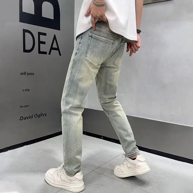 尘映 美式直筒裤子户外穿搭牛仔裤 男款