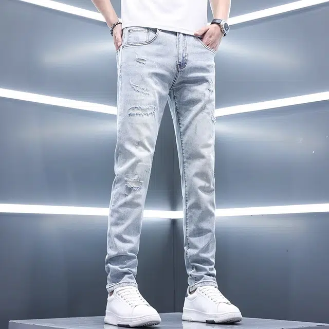 尘映 薄款裤子运动速干牛仔裤 男款