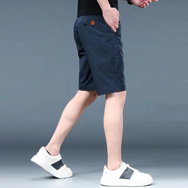 炳盛 高端夏季商务弹力百搭透气五分裤休闲短裤 男女同款