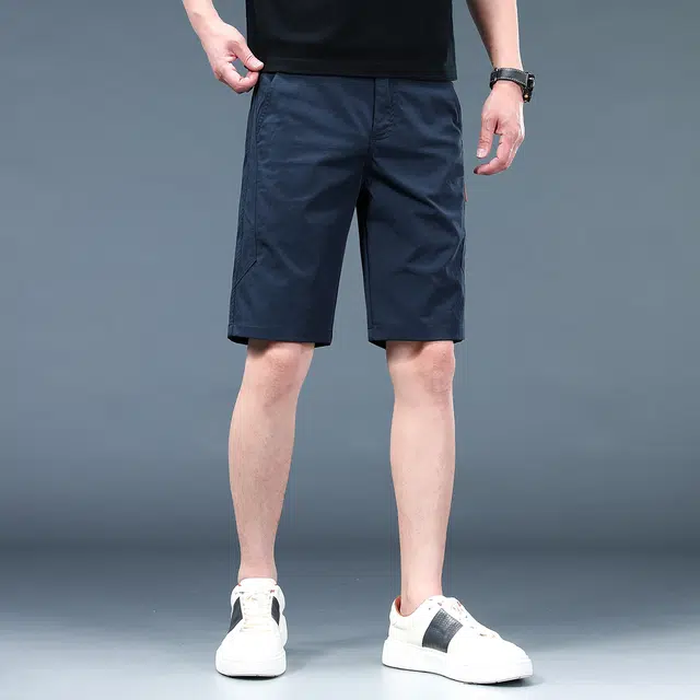 炳盛 高端夏季商务弹力百搭透气五分裤休闲短裤 男女同款
