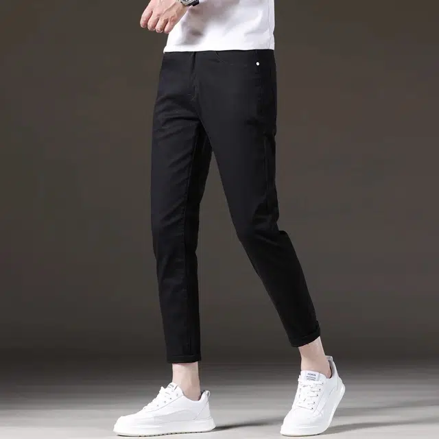 炳盛 高端修身小脚裤子九分裤牛仔裤 男女同款