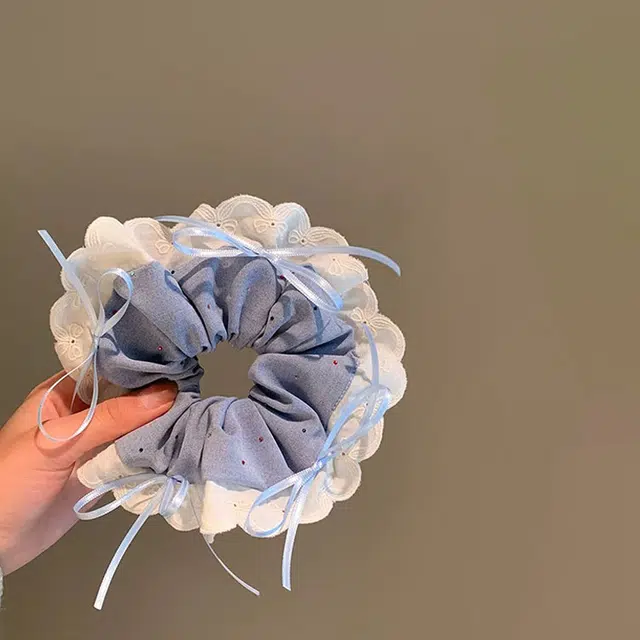 希铃 芭蕾风蝴蝶结 蕾丝 头绳 女款