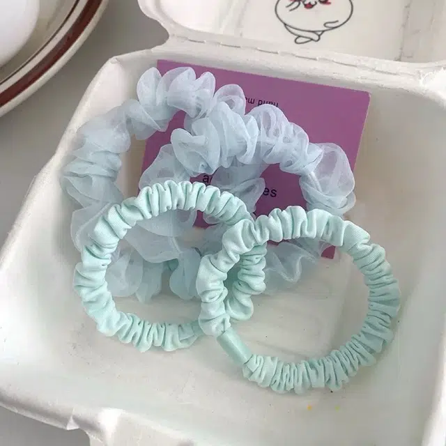 希铃 超仙薄荷绿小清新甜美 布艺 发圈 女款