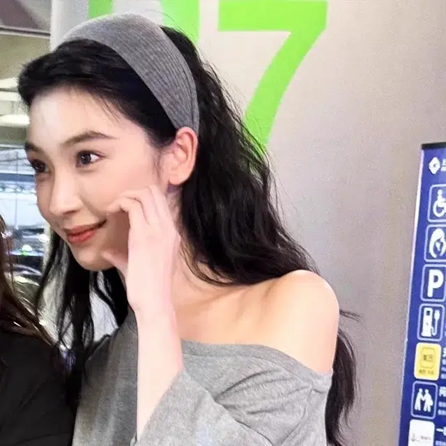 希铃 法式气质宽边发卡针织 涤纶 发箍 女款