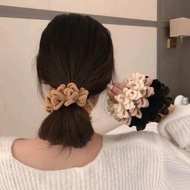 希铃 气质耐用高弹力 纯棉 发圈 女款
