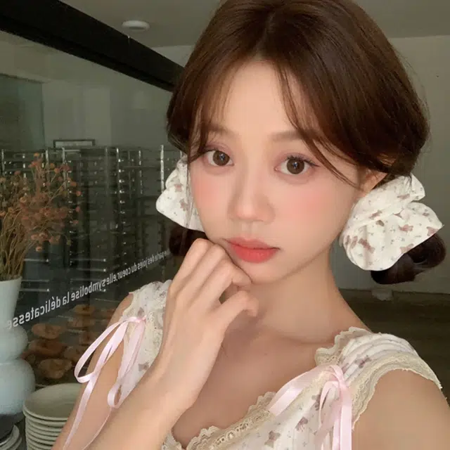 希铃 可可奶油小熊 棉麻 发圈 女款
