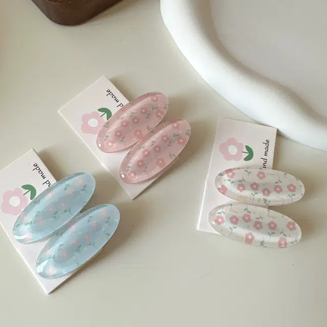 希铃 多巴胺小清新鹅蛋形简约甜美 亚克力 发夹 女款