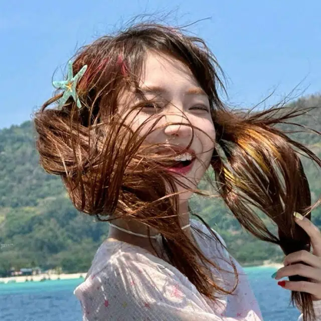 希铃 夏日海滩蓝色海星气质 亚克力 发夹 女款