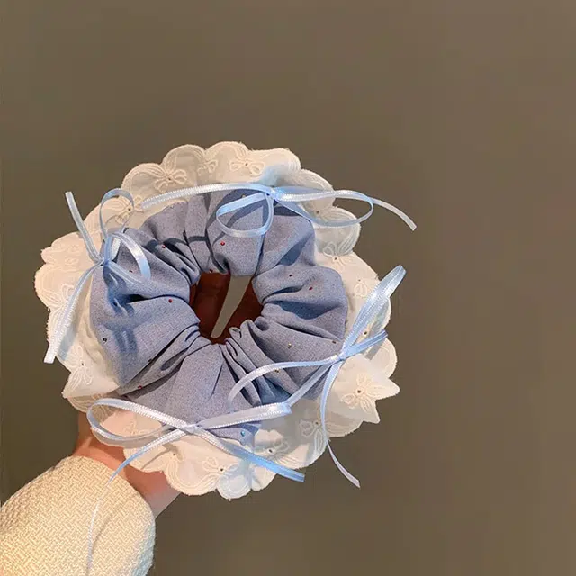 希铃 芭蕾风蝴蝶结 蕾丝 头绳 女款