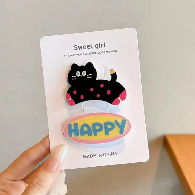 希铃 可爱卡通萌宠 亚克力 发夹 女款