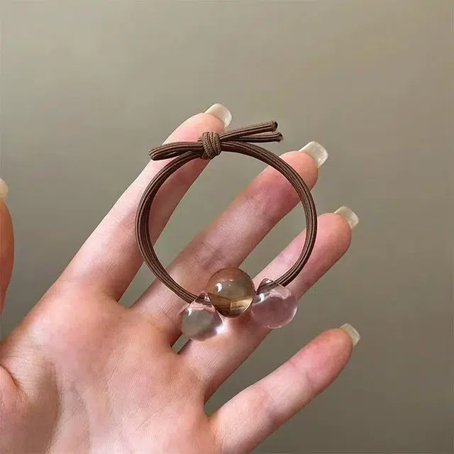 希铃 果冻色系 橡胶 头绳 女款
