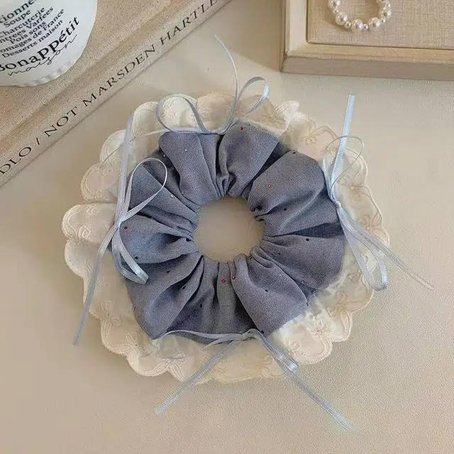 希铃 芭蕾风蝴蝶结 蕾丝 头绳 女款
