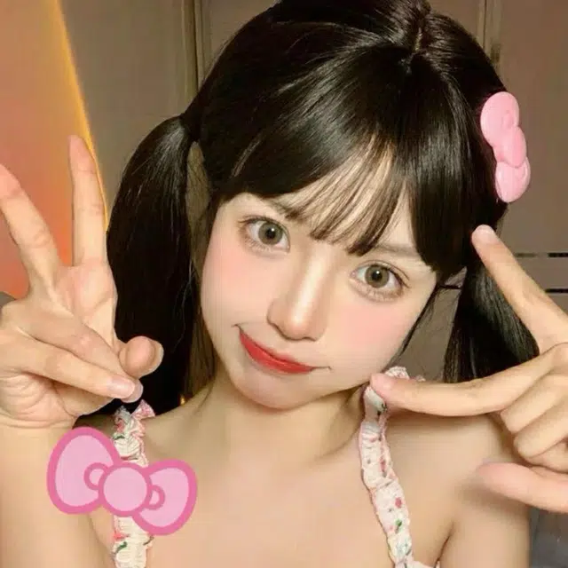 希铃 可爱甜酷蝴蝶结#好运 亚克力 发夹 女款