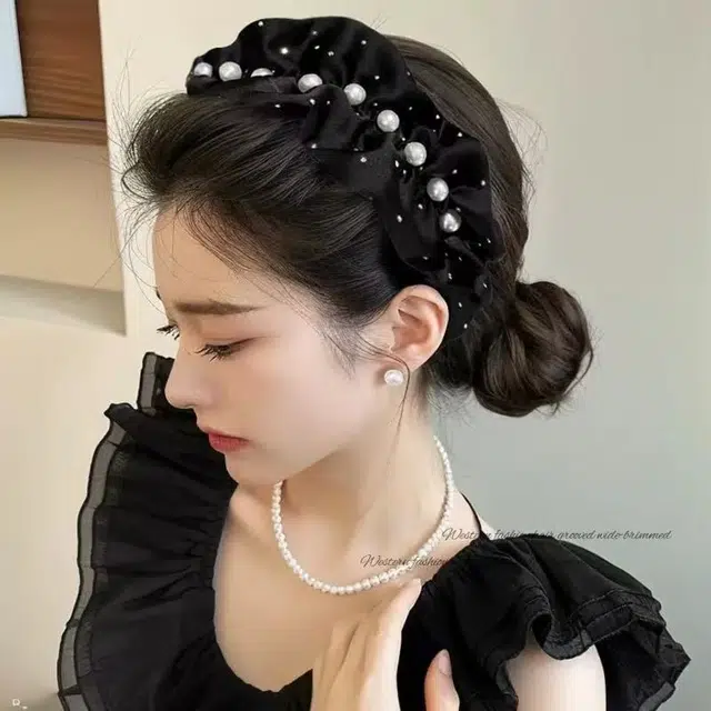 希铃 高级感气质 布艺 发箍 女款