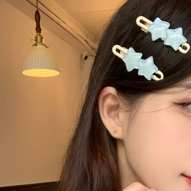 希铃 可爱星星 亚克力 发夹 女款