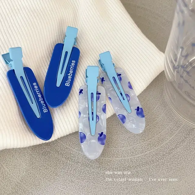 希铃 夏日汽水蓝莓水果 亚克力 发夹 女款