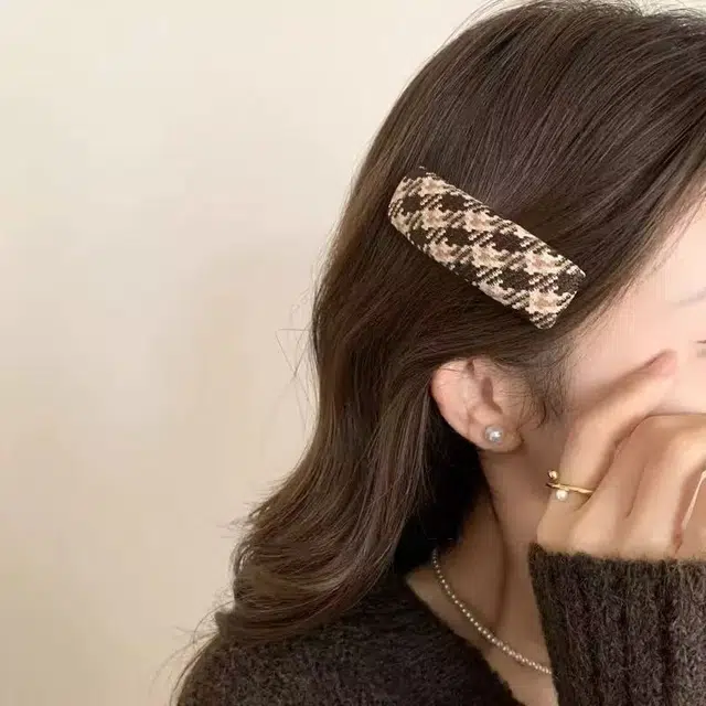 希铃 美拉德风 秋冬氛围感 亚克力 发夹 女款