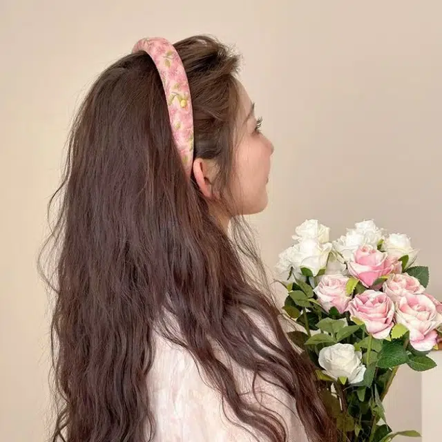 希铃 温柔气质碎花百搭氛围感 布艺 发箍 女款