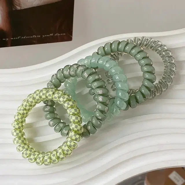 希铃 果冻彩色系列 电话圈组合款 树脂 发圈/头绳 女款
