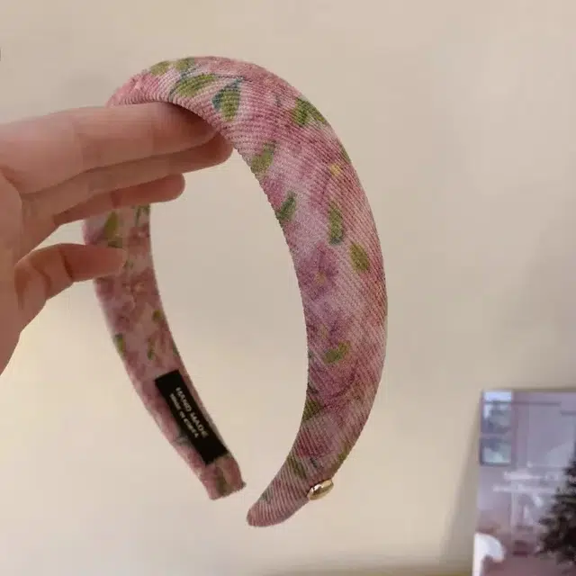 希铃 温柔气质碎花百搭氛围感 布艺 发箍 女款