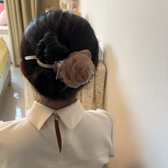 希铃 花朵 森系 温柔 唯美  超仙浪漫优雅  蕾丝 亚克力 发夹 女款