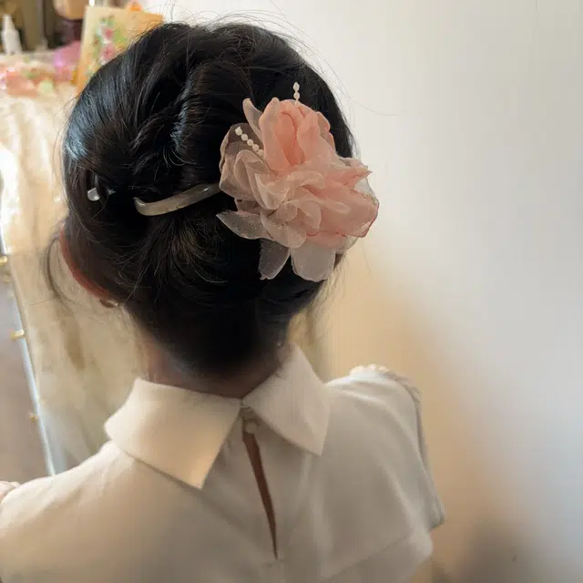 希铃 花朵唯美 海边度假  简约百搭 实用 修饰后脑勺 亚克力 发夹 女款