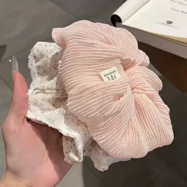 希铃 甜美发饰蕾丝花边碎花 布艺 发圈 女款