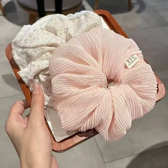 希铃 甜美发饰蕾丝花边碎花 布艺 发圈 女款
