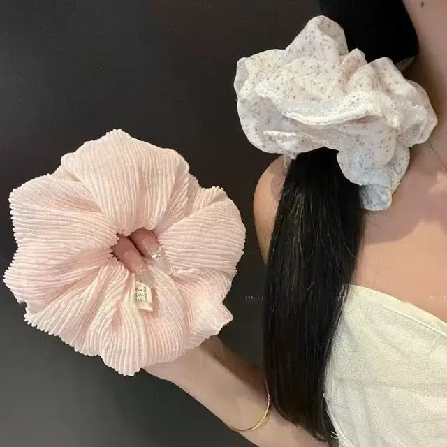 希铃 甜美发饰蕾丝花边碎花 布艺 发圈 女款