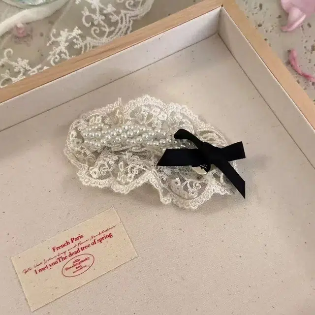 希铃 超仙气质蝴蝶结#好运 蕾丝 发夹 女款
