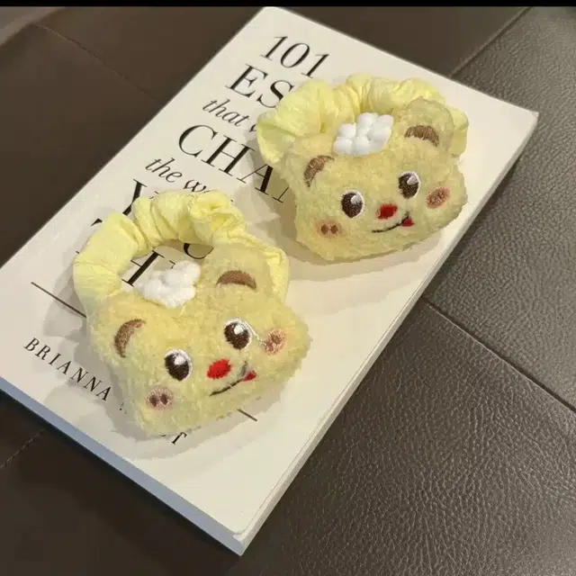 希铃 厨师黄色小熊高弹力 奶呼呼 聚酯纤维 发圈 女款