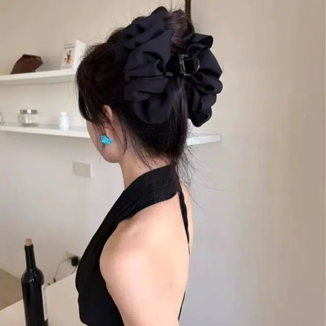 希铃 优雅百搭设计感 布艺 发夹 女款