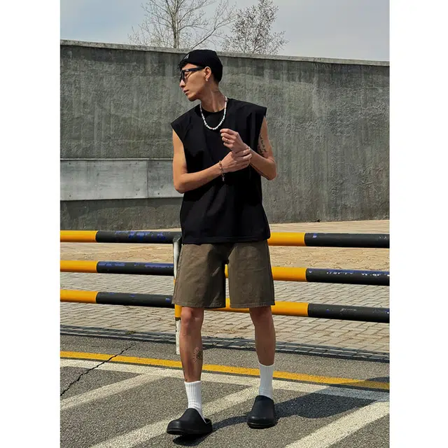 帝狼牛 美式复古机能风城市潮人夏季百搭五分裤牛仔短裤 男女同款