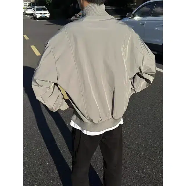 悍戈 美式复古短款立领痞帅高级感飞行员风外套夹克 男女同款
