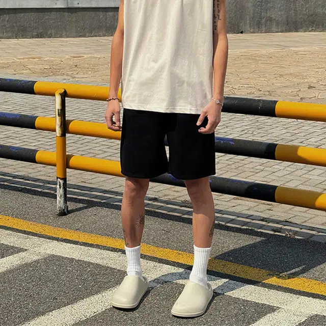 帝狼牛 美式复古机能风城市潮人夏季百搭五分裤牛仔短裤 男女同款