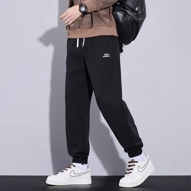 赛瀚 束脚哈伦裤男生时尚百搭户外运动长裤子男美式潮牌高街风抽绳松紧腰多口袋设计基础款青少年潮流帅气显高显瘦宽松休闲裤 男女同款
