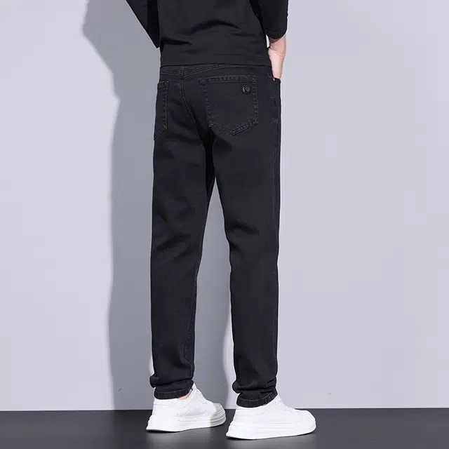 赛瀚 修身直筒休闲裤男士商务百搭潮牌春秋厚款舒适亲肤男装长裤宽松显瘦显高青少年高街潮流通勤外穿高级感男裤 男女同款