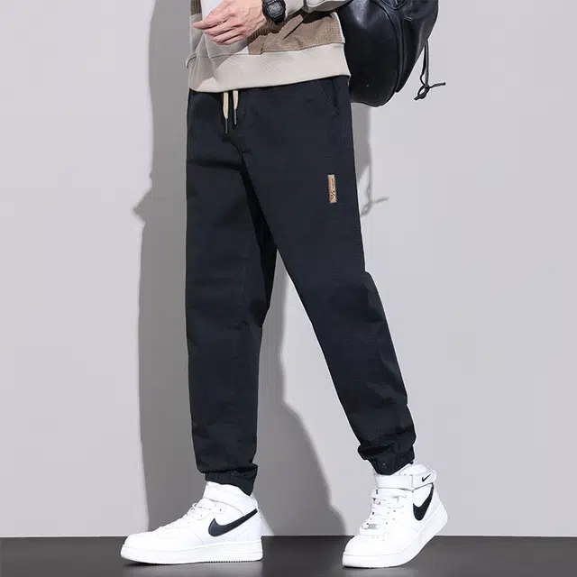 赛瀚 高街束脚休闲裤男款潮牌复古厚款百搭运动卫裤春秋显瘦显高少年感舒适亲肤男装宽松长裤潮流通勤外穿时尚男裤 男女同款