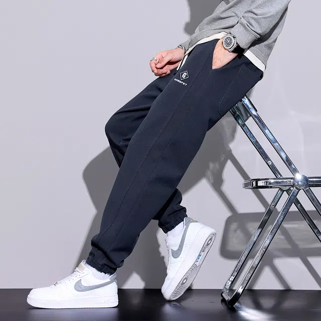 赛瀚 高级感哈伦裤束脚休闲裤男款春秋舒适亲肤时尚百搭户外运动男装宽松长裤显瘦显高青少年美式高街风潮流日常通勤外穿卫裤 男女同款
