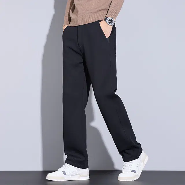 赛瀚 潮流时尚商务直筒休闲裤男弹力百搭舒适西装版型秋季厚款亲肤男装宽松长裤显瘦显高青少年工装高街通勤外穿男裤 男女同款
