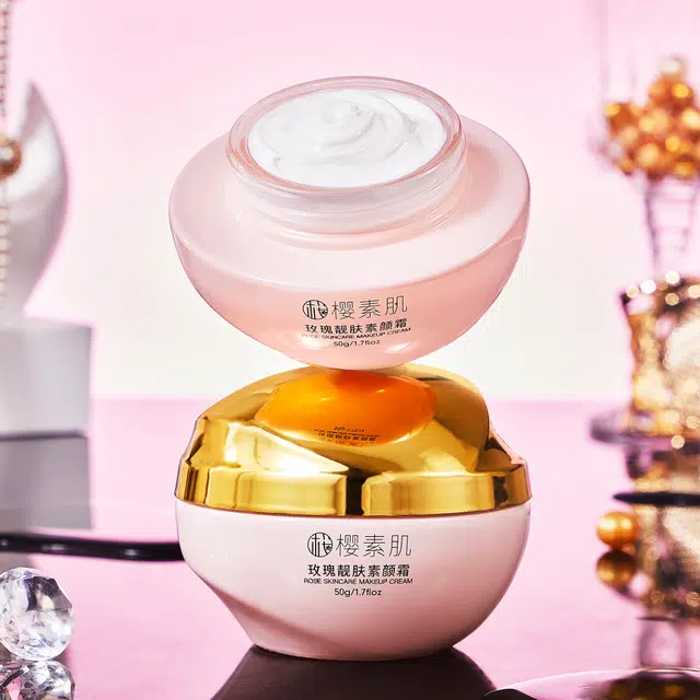 樱素肌 玫瑰靓肤素颜霜 控油自然无瑕持久保湿