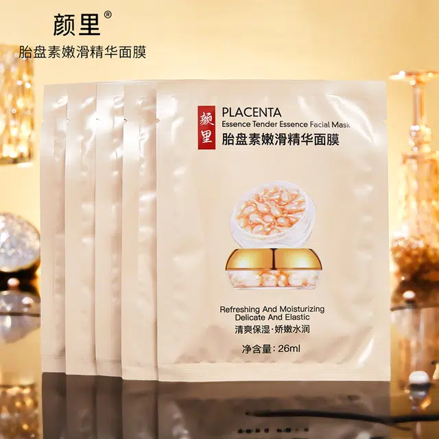 颜里 胎盘素嫩滑精华面膜 保湿