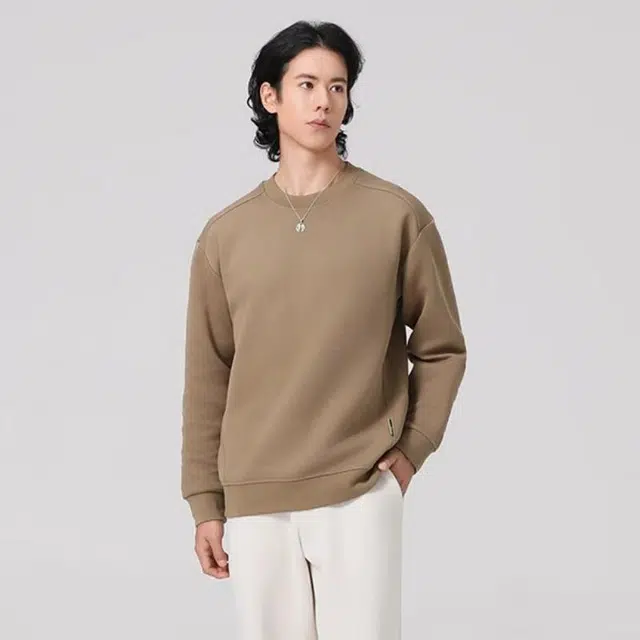李生制造 海豚系列春秋休闲百搭时尚落肩款圆领卫衣 男款